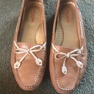 Marc Joseph NY Light Brown Leather Driving Moc 9.5